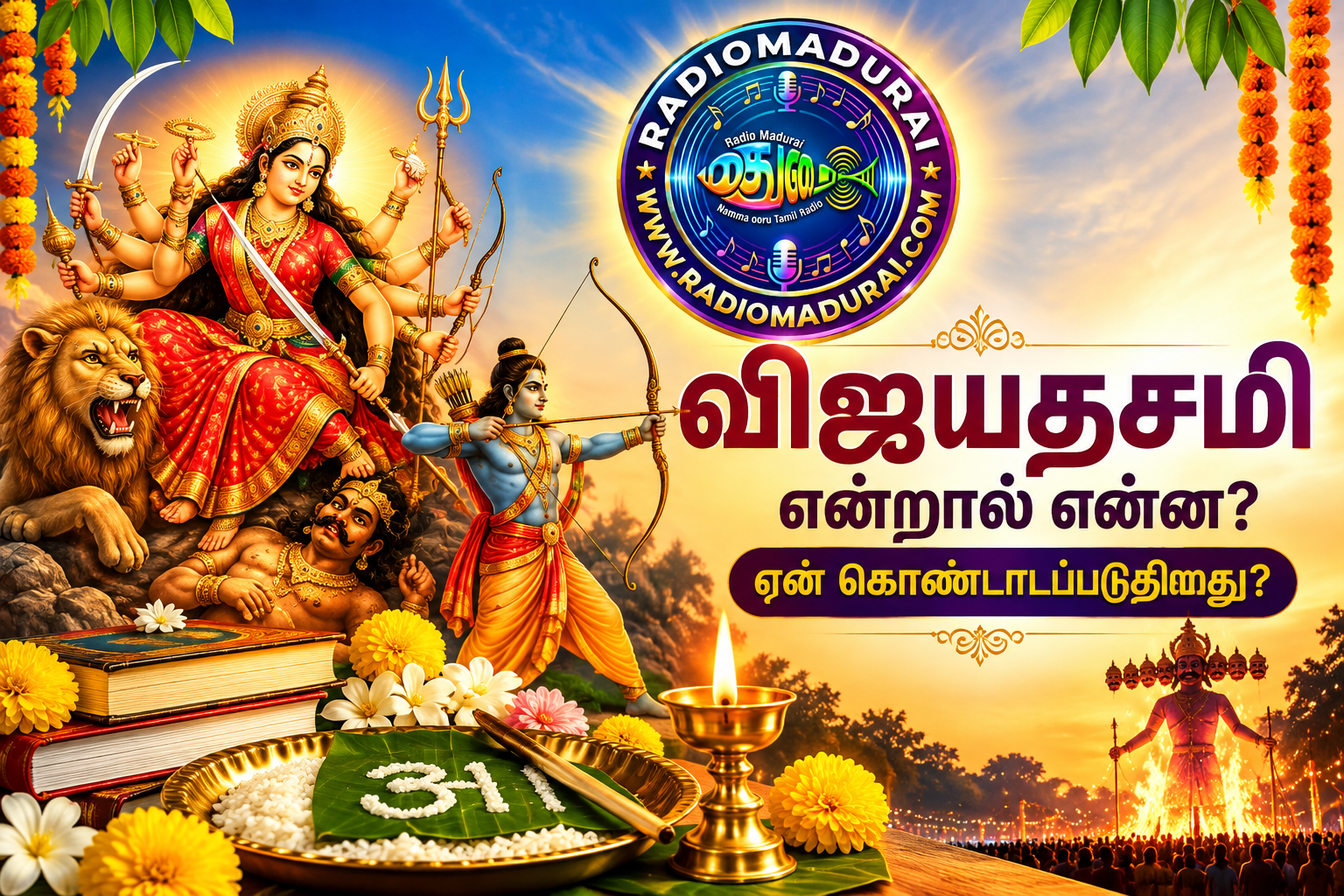 நன்மையின் வெற்றி, தீமையின் வீழ்ச்சியை உணர்த்தும் விஜயதசமி திருநாள்!